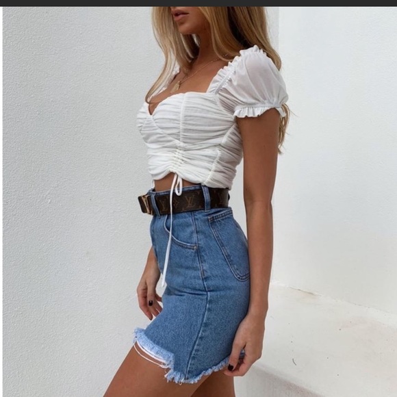 Tiger mist Nikita high rise denim skirt 💙 - Picture 2 of 7